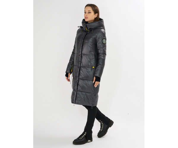 Куртка зимняя темно-серого цвета 72101TC