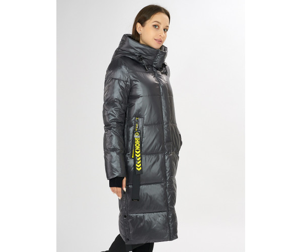 Куртка зимняя темно-серого цвета 72101TC