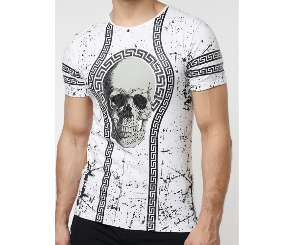 Подростковая футболка белого цвета 220034Bl