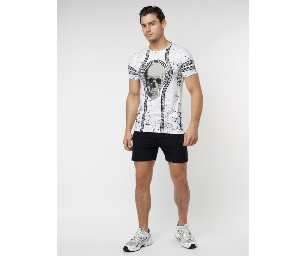 Подростковая футболка белого цвета 220034Bl