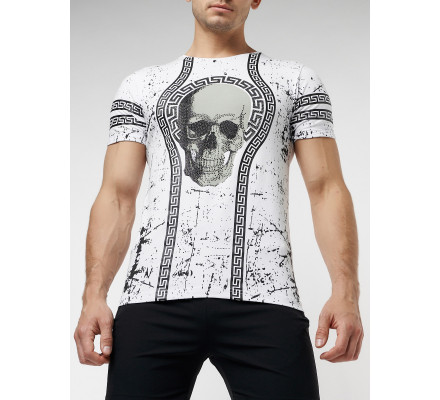 Подростковая футболка белого цвета 220034Bl