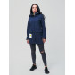 Парка женская  темно-синего цвета 2027TS