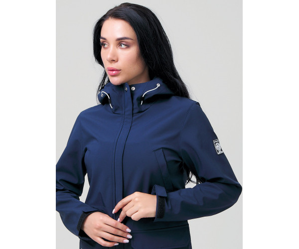 Парка женская  темно-синего цвета 2027TS