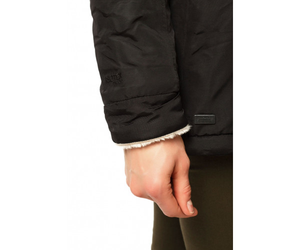 Женская демисезонная парка черного цвета 17099Ch