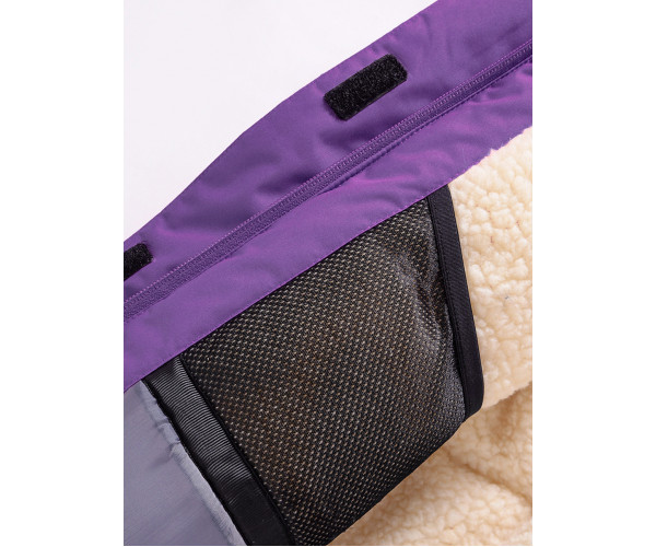 Горнолыжный костюм Valianly детский темно-фиолетового цвета 9004TF