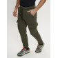 Брюки джоггеры с начесом мужские зимние цвета хаки 1095Kh