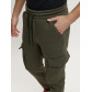 Брюки джоггеры с начесом мужские зимние цвета хаки 1095Kh