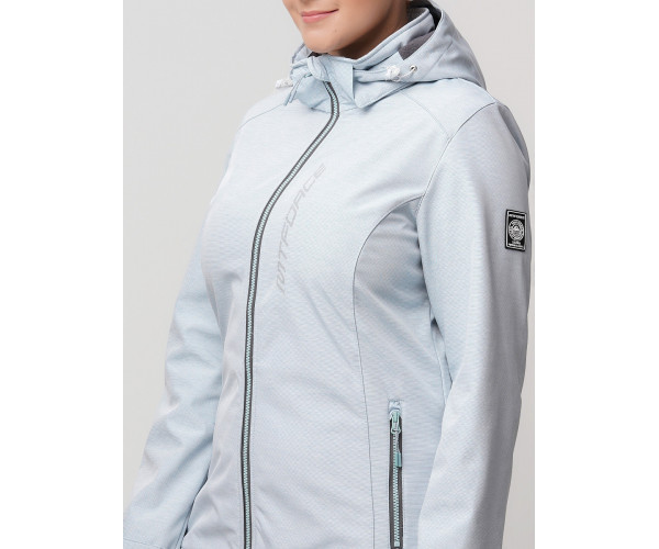 Ветровка  bigsize голубого цвета 2031-1Gl