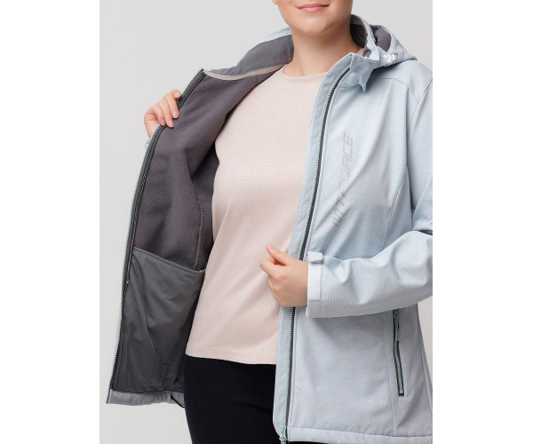 Ветровка  bigsize голубого цвета 2031-1Gl