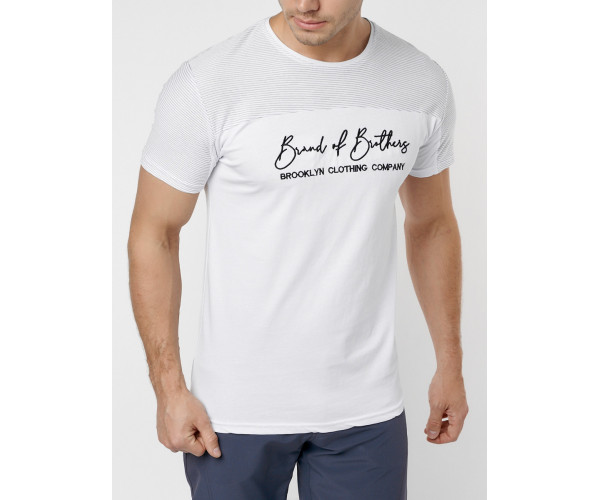 Футболка мужская белого цвета 229002Bl