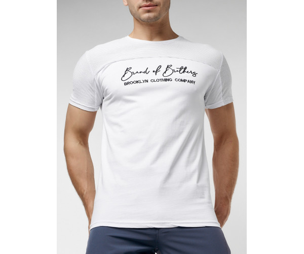 Футболка мужская белого цвета 229002Bl