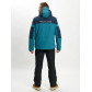 Горнолыжный костюм анорак мужской темно-зеленого цвета 077024TZ