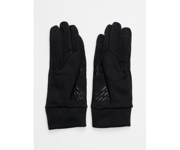 Спортивные перчатки демисезонные женские черного цвета 602Ch