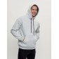 Худи мужские оверсайз с начосом серого цвета 1087Sr