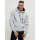 Худи мужские оверсайз с начосом серого цвета 1087Sr