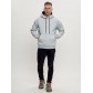 Худи мужские оверсайз с начосом серого цвета 1087Sr