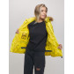 Пуховик еврозима с мехом Valianly желтого цвета 22107J