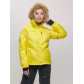 Пуховик еврозима с мехом Valianly желтого цвета 22107J