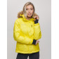Пуховик еврозима с мехом Valianly желтого цвета 22107J