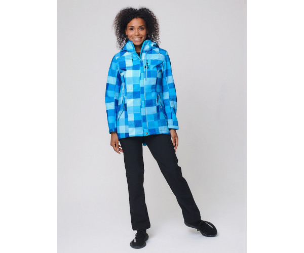 Костюм женский softshell синего цвета 01923S