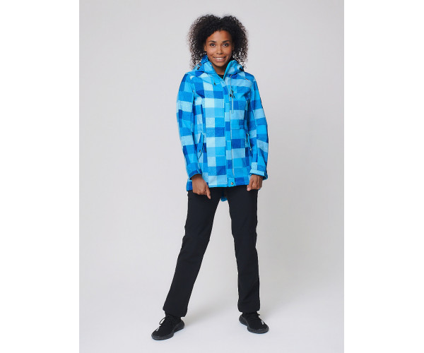 Костюм женский softshell синего цвета 01923S