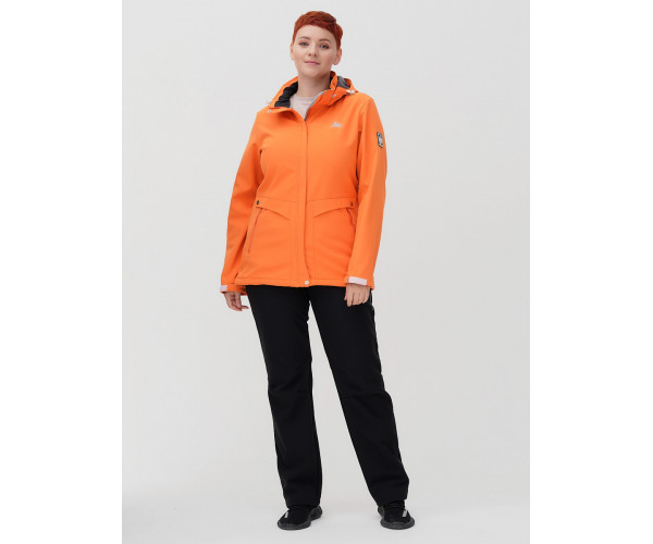 Костюм  bigsize оранжевого цвета 02032-1O