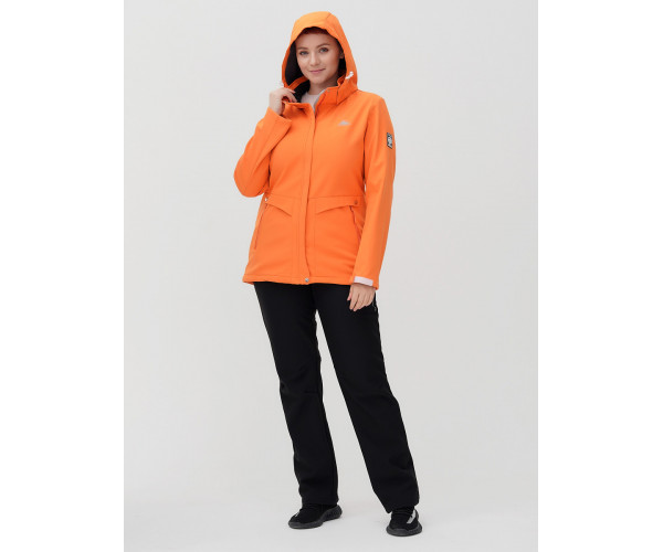 Костюм  bigsize оранжевого цвета 02032-1O