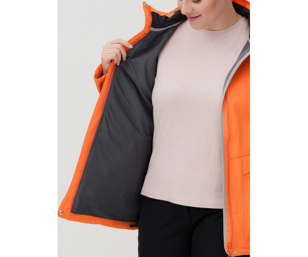 Костюм  bigsize оранжевого цвета 02032-1O