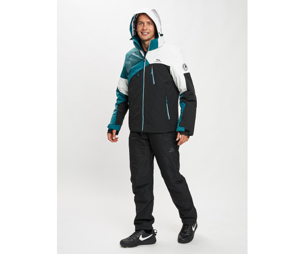 Горнолыжная куртка мужская темно-зеленого цвета 77019TZ