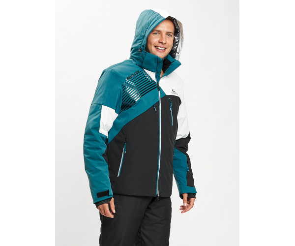 Горнолыжная куртка мужская темно-зеленого цвета 77019TZ