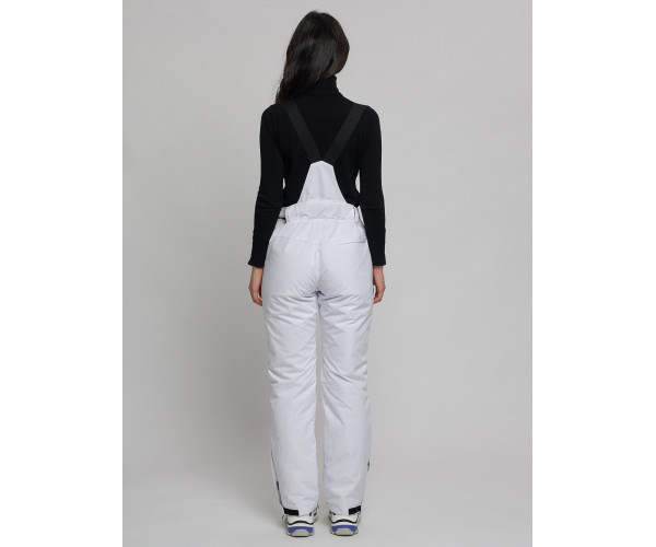 Горнолыжный костюм женский белого цвета 77038Bl