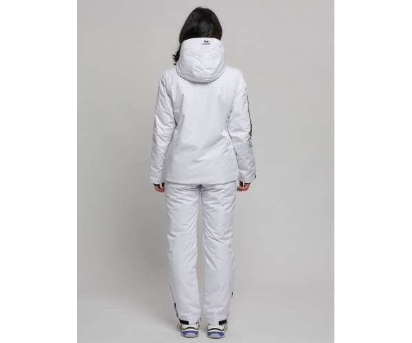 Горнолыжный костюм женский белого цвета 77038Bl