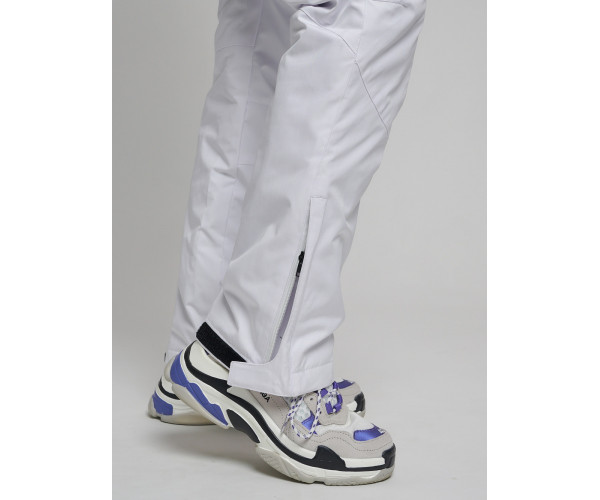 Горнолыжный костюм женский белого цвета 77038Bl