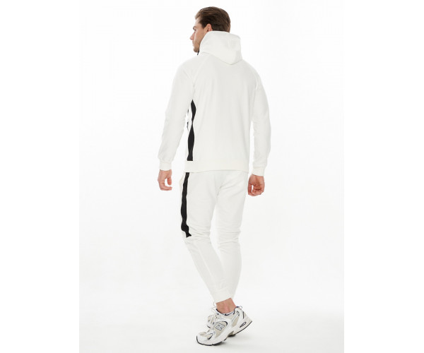 Спортивный костюм трикотажный белого цвета 9149Bl