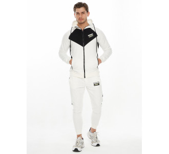 Спортивный костюм трикотажный белого цвета 9149Bl