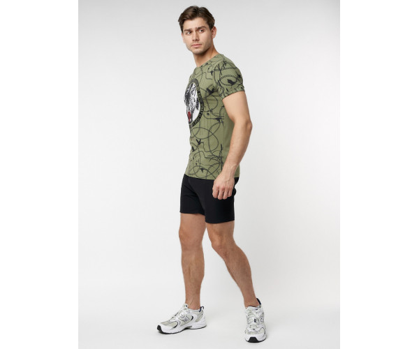 Подростковая футболка хаки цвета 220081Kh