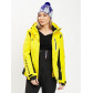 Горнолыжная куртка женская желтого цвета 77034J