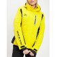 Горнолыжная куртка женская желтого цвета 77034J
