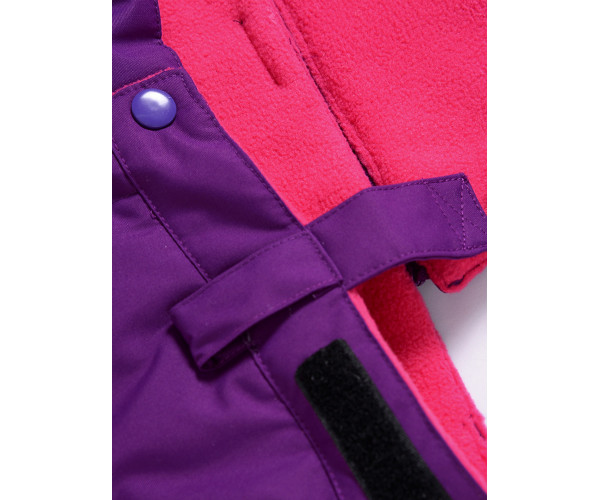 Горнолыжный костюм Valianly для девочки малинового цвета 9020M