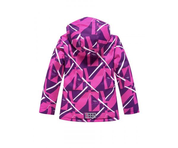 Горнолыжный костюм Valianly для девочки малинового цвета 9020M