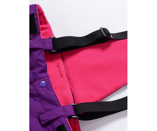 Горнолыжный костюм Valianly для девочки малинового цвета 9020M