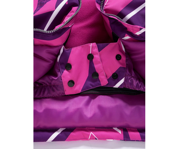 Горнолыжный костюм Valianly для девочки малинового цвета 9020M