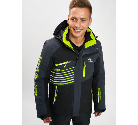 Горнолыжная куртка мужская черного цвета 77012Ch