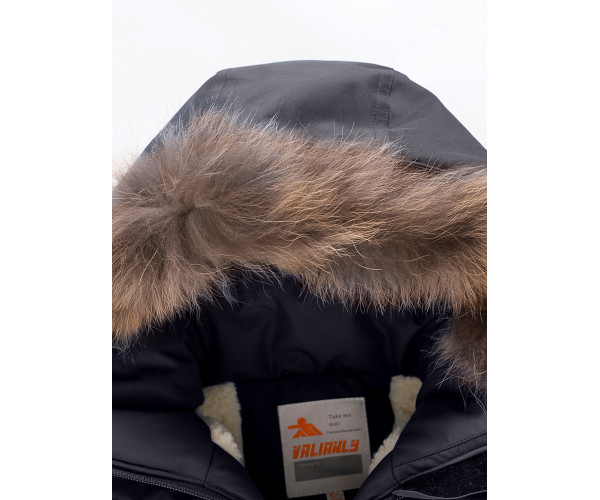 Парка зимняя Valianly для мальчика черного цвета 9033Ch