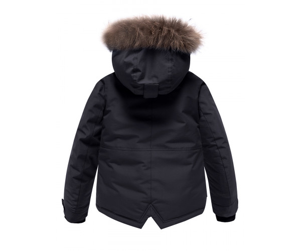 Парка зимняя Valianly для мальчика черного цвета 9033Ch
