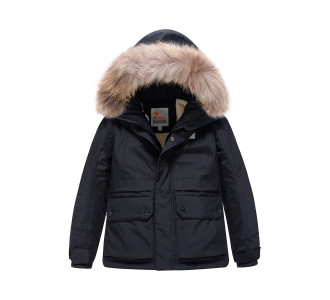 Парка зимняя Valianly для мальчика черного цвета 9033Ch