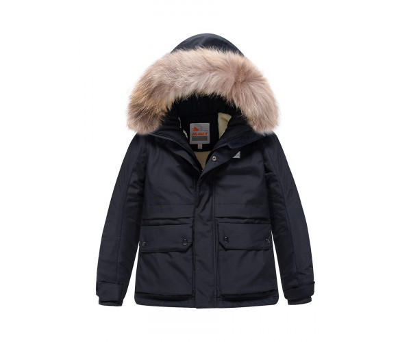 Парка зимняя Valianly для мальчика черного цвета 9033Ch