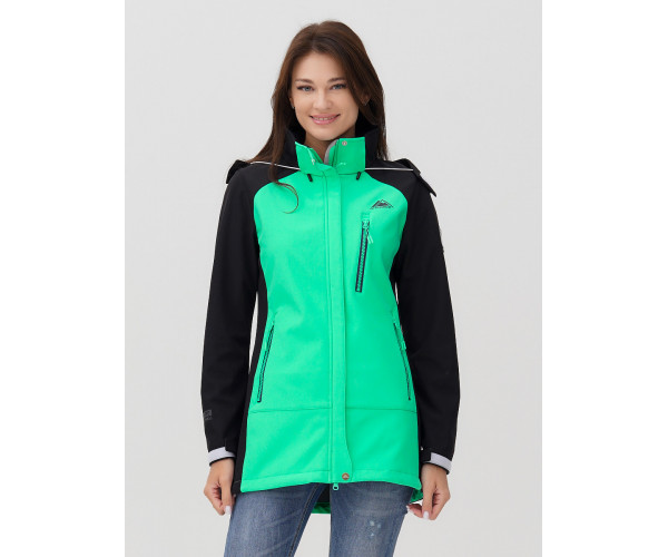 Ветровка  женская зеленого цвета 2030Z