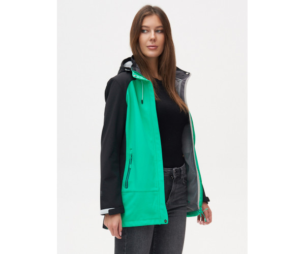 Ветровка  женская зеленого цвета 2030Z