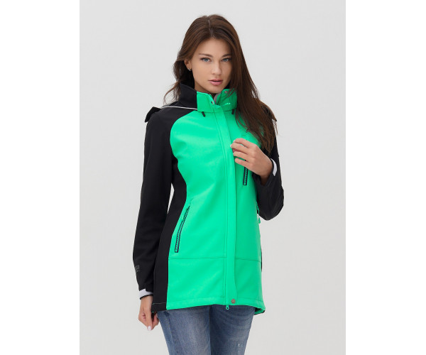 Ветровка  женская зеленого цвета 2030Z